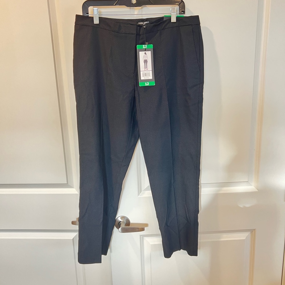 NWT Woman’s Mario Serrano Italian Black Dress Pants